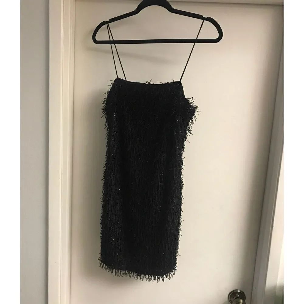 NWT~Forever 21 Sexy Black Glitter Confetti Party Dress Sz Large